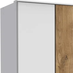 Wohnen Schlafzimmerschrank in Weiß & Plankeneiche Dekor - Calassina I