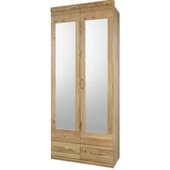 Wohnen Schlafzimmerschrank mit Doppeltür Spiegel - Zamron