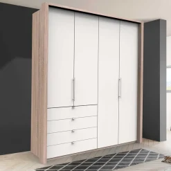 Wohnen Schlafzimmerschrank mit vier Schubladen Soft Close - Vaclyn