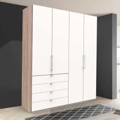 Wohnen Schlafzimmerschrank mit vier Schubladen Soft Close - Vaclyn