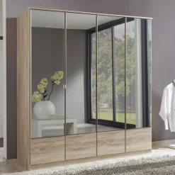 Wohnen Schlafzimmerschrank Rommino mit Spiegeltüren