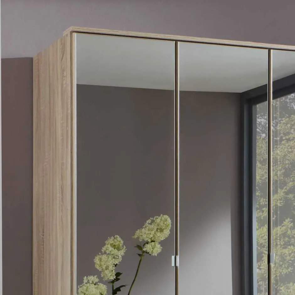Wohnen Schlafzimmerschrank Rommino mit Spiegeltüren