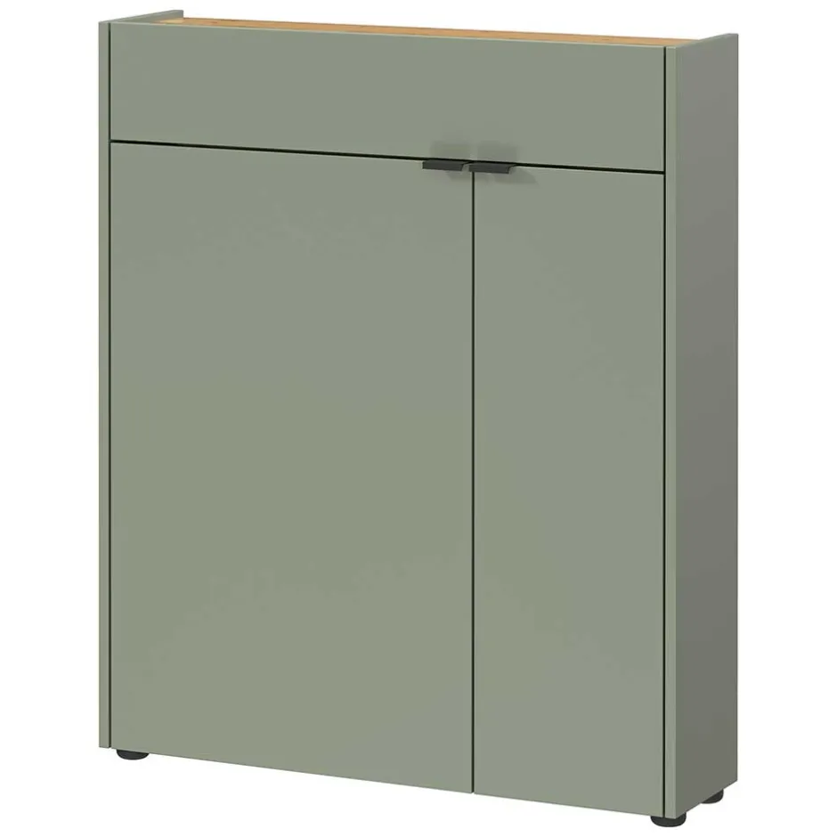 Schlanker Schuhschrank in Graugrün - Point^Wohnen