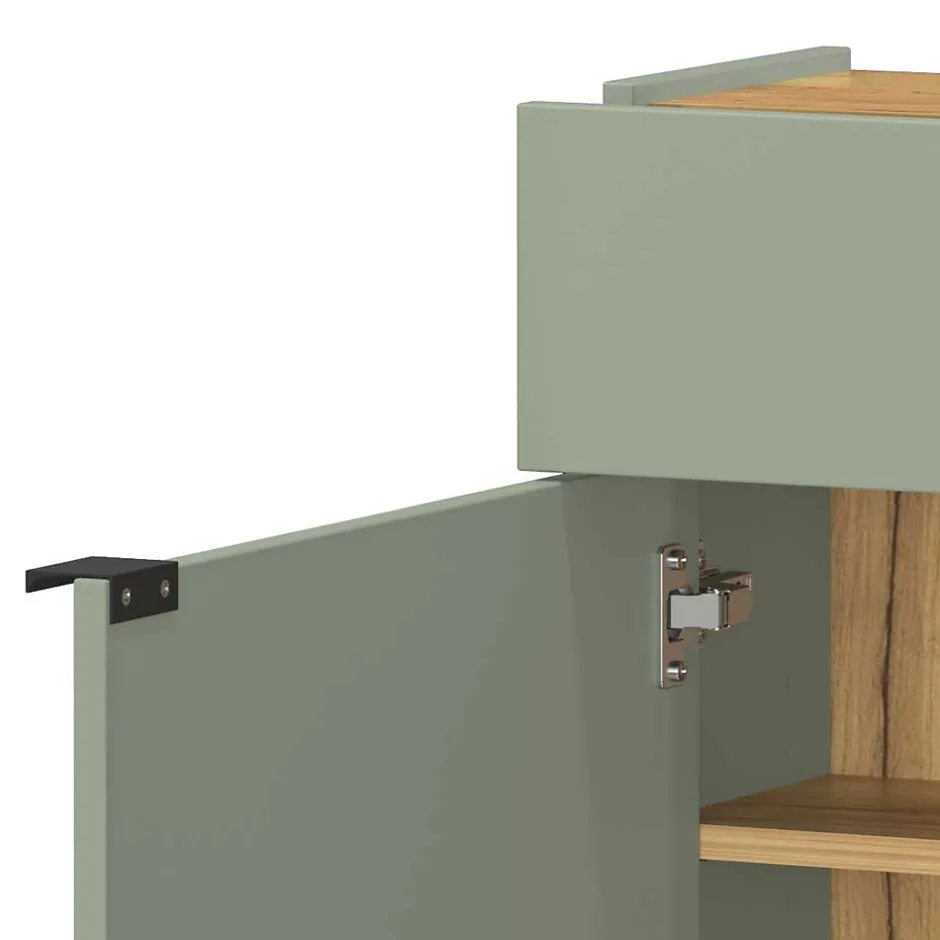 Schlanker Schuhschrank in Graugrün - Point^Wohnen