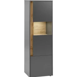 Wohnen Schlicht-moderne Wohnwand Möbel - Ahilav (vierteilig)