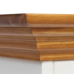 Schmale Landhaus Vitrine aus Kiefernholz - Bordona^Wohnen Best