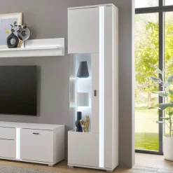 Schmaler Vitrinenschrank mit LED Beleuchtung - Tirol^Wohnen Online