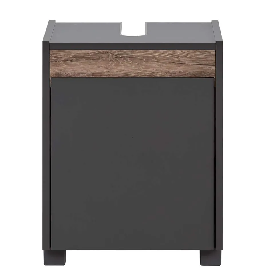 Wohnen Schmaler Waschbeckenunterschrank 42 cm breit - Marcius I