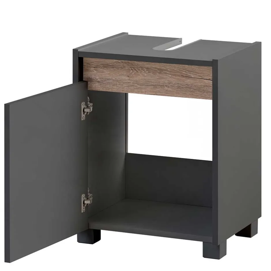 Wohnen Schmaler Waschbeckenunterschrank 42 cm breit - Marcius I