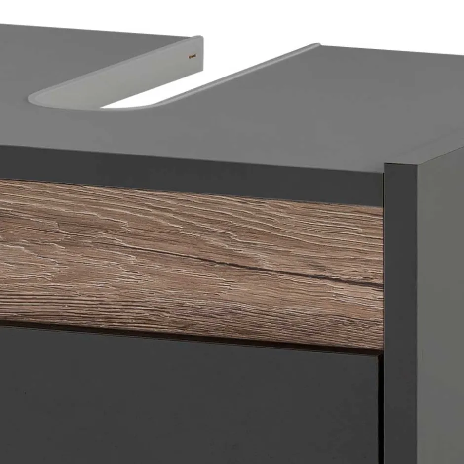 Wohnen Schmaler Waschbeckenunterschrank 42 cm breit - Marcius I