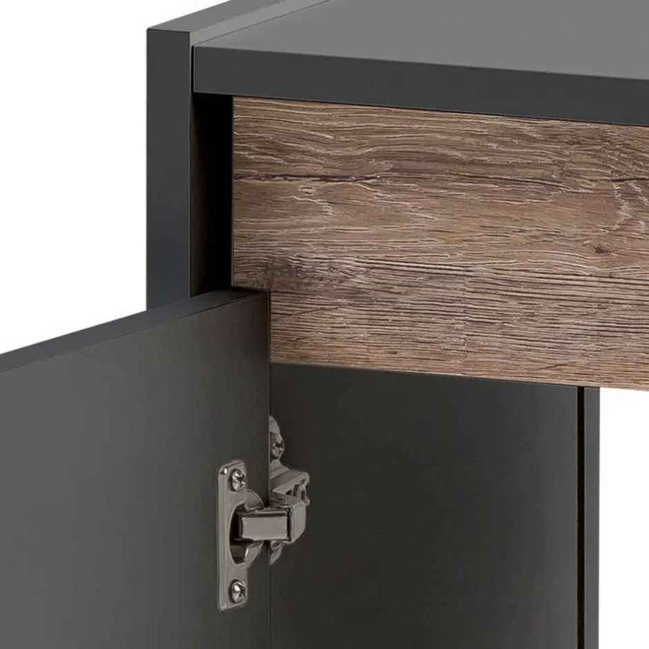 Wohnen Schmaler Waschbeckenunterschrank 42 cm breit - Marcius I