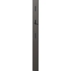 Wohnen Schmales Garderobenpaneel in Dunkelgrau - Flemingo