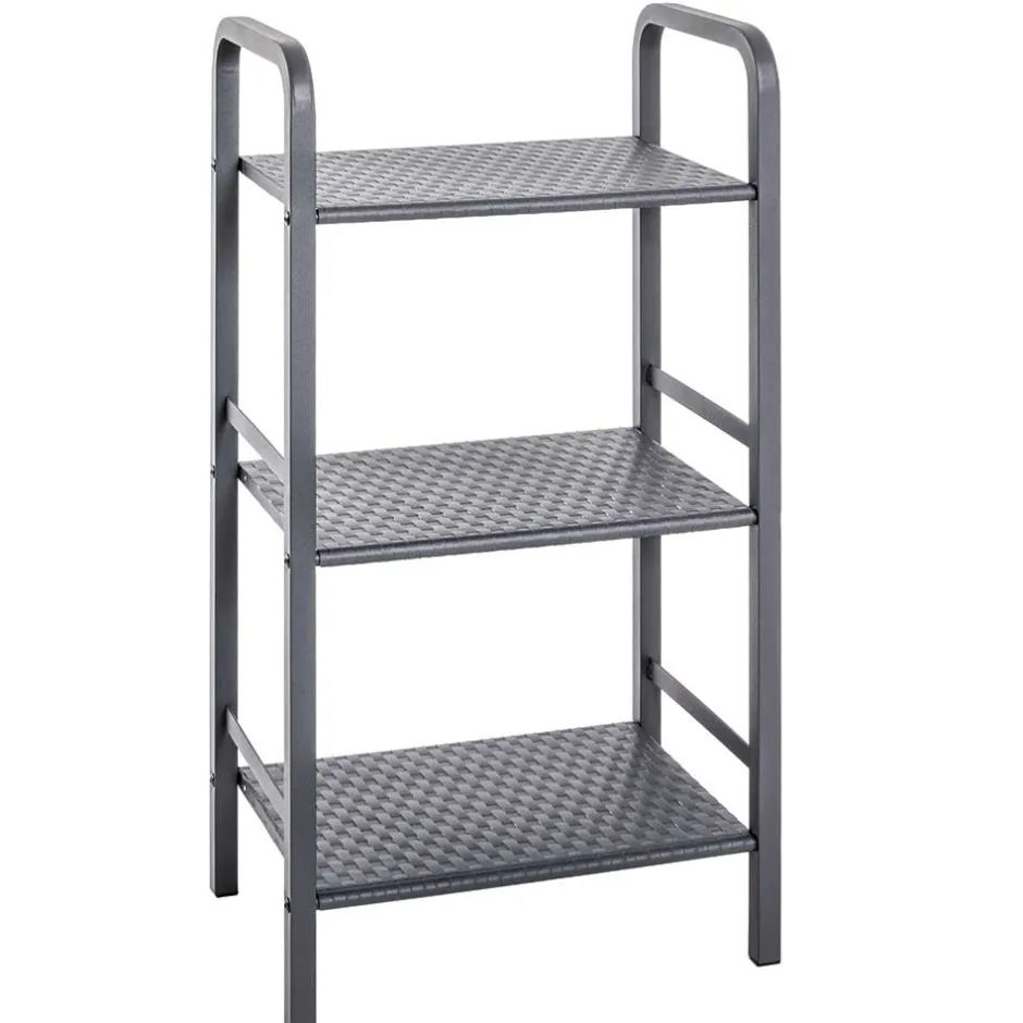 Schmales Standregal aus grauem Stahl - Pazionan^Wohnen Outlet