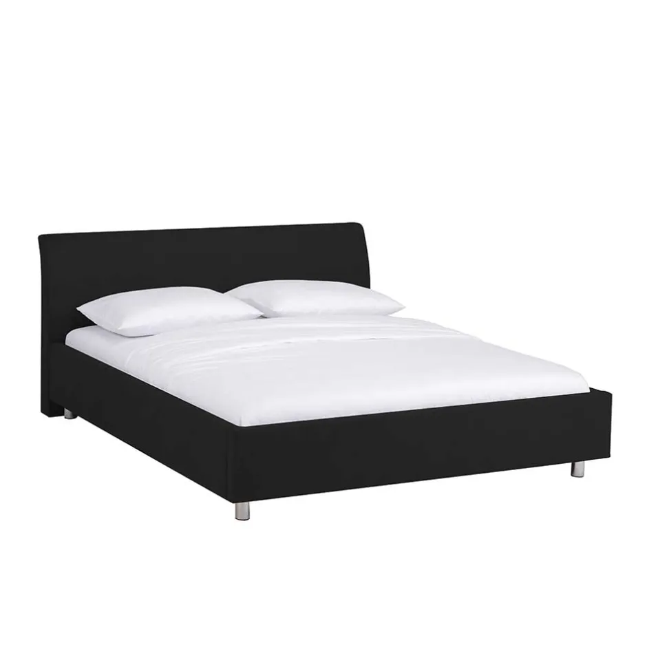 Wohnen Schönes Stoffbett Fidelphia in Schwarz