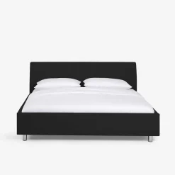 Wohnen Schönes Stoffbett Fidelphia in Schwarz