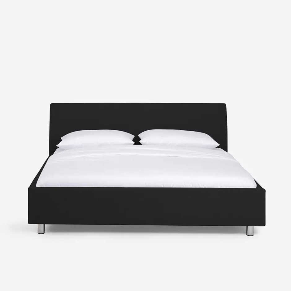 Wohnen Schönes Stoffbett Fidelphia in Schwarz