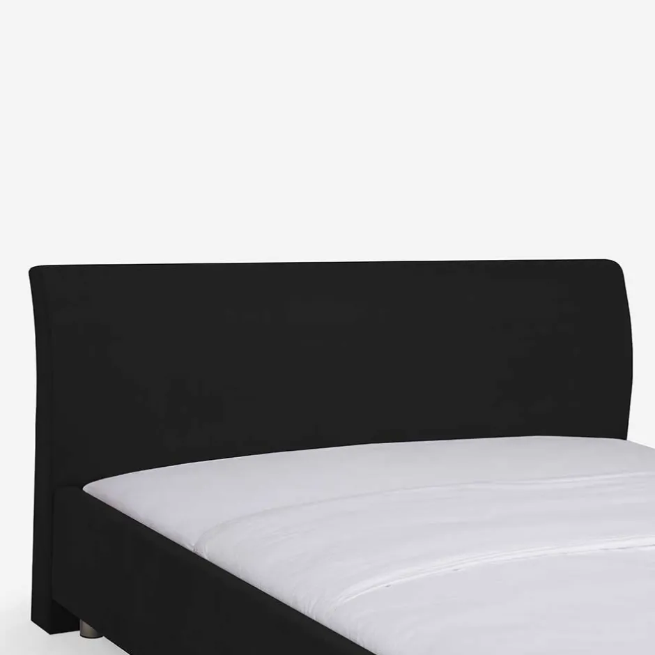 Wohnen Schönes Stoffbett Fidelphia in Schwarz