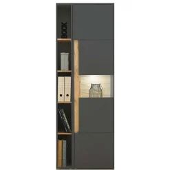 Wohnen Schrank & schmales Regal Set - Ahilav (zweiteilig)
