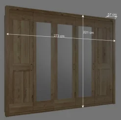 Schrank fürs Schlafzimmer 5-türig - 3 Spiegel - Zamron^Wohnen New