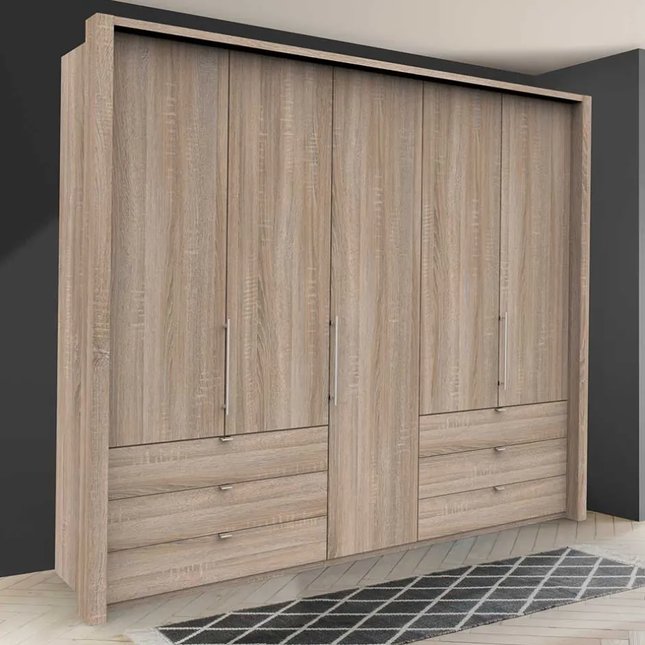 Wohnen Schrank fürs Schlafzimmer in Holz Nachbildung - Zayun