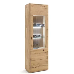 Schrank Vitrine aus Eiche Massivholz - Destal^Wohnen Discount