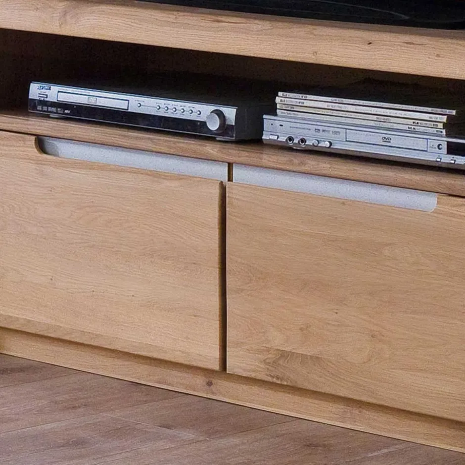 Wohnen Schrankwand Croconia aus Wildeiche massiv (dreiteilig)