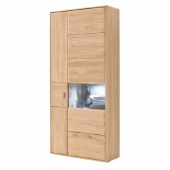 Wohnen Schrankwand Vernella in Eiche Bianco (vierteilig)