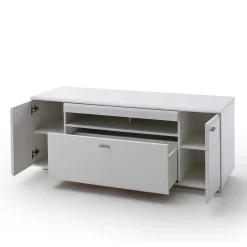 Schrankwand Wohnzimmer in Weiß - Hazime (vierteilig)^Wohnen