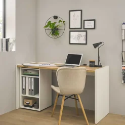 Wohnen Schreibtisch & Regal Kombi - Nonessia (zweiteilig)