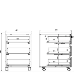 Wohnen Schreibtisch & Rollcontainer 158x79 cm - Contrage (zweiteilig)
