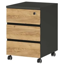Wohnen Schreibtisch & Rollcontainer 158x79 cm - Contrage (zweiteilig)