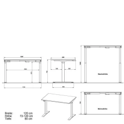 Wohnen Schreibtisch & Rollcontainer Set - Sparkle (zweiteilig)