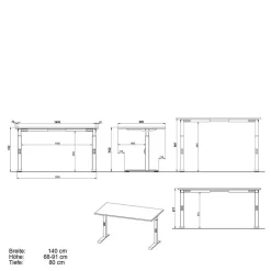 Wohnen Schreibtisch & Rollcontainer Set - Sparkle (zweiteilig)