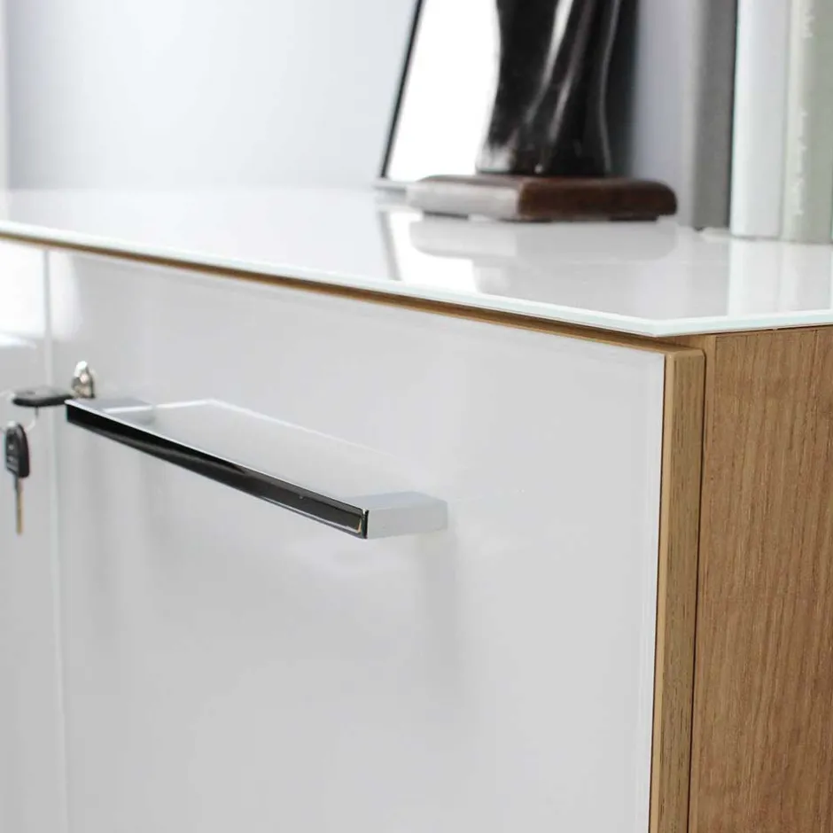 Wohnen Schreibtisch & Rollcontainer & Schrank - Laszlo (dreiteilig)