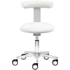 Wohnen Schreibtisch Hocker mit Rückenlehne in Weiß - Tanta