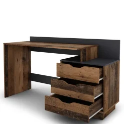 Schreibtisch in Altholz Optik mit Anthrazit - Georgia^Wohnen Sale