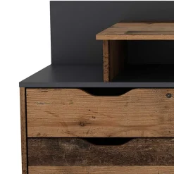 Schreibtisch in Altholz Optik mit Anthrazit - Georgia^Wohnen Sale