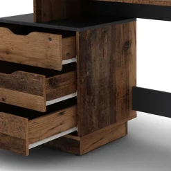 Schreibtisch in Altholz Optik mit Anthrazit - Georgia^Wohnen Sale