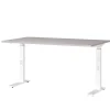 Wohnen Schreibtisch in Hellgrau und Weiß - Topper
