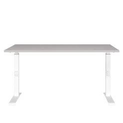 Wohnen Schreibtisch in Hellgrau und Weiß - Topper