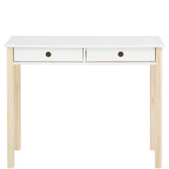 Kinder Wohnen Schreibtisch in Weiß mit Kiefer - Cayman