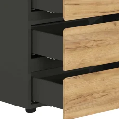 Kinder Wohnen Schreibtisch mit Regal - 4 Fächer & 3 Schubladen - Contrage