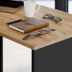 Kinder Wohnen Schreibtisch mit Regal - 4 Fächer & 3 Schubladen - Contrage