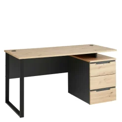 Schreibtisch mit Schubladen zweifarbig - Kuetra^Wohnen Clearance