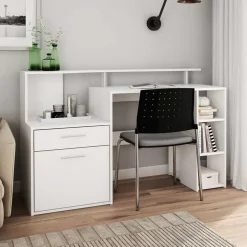 Schreibtisch mit Stauraum und Aufsatz - Caveira^Wohnen Sale