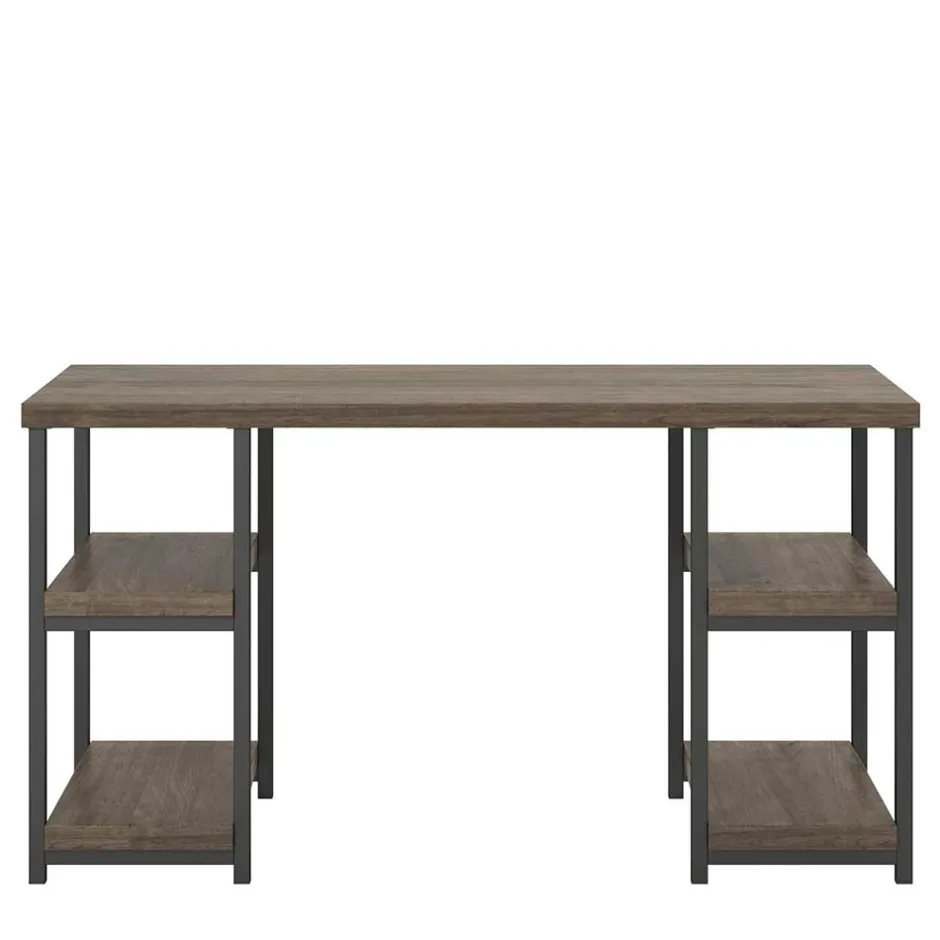 Wohnen Schreibtisch mit vier offenen Fächern - Olavio