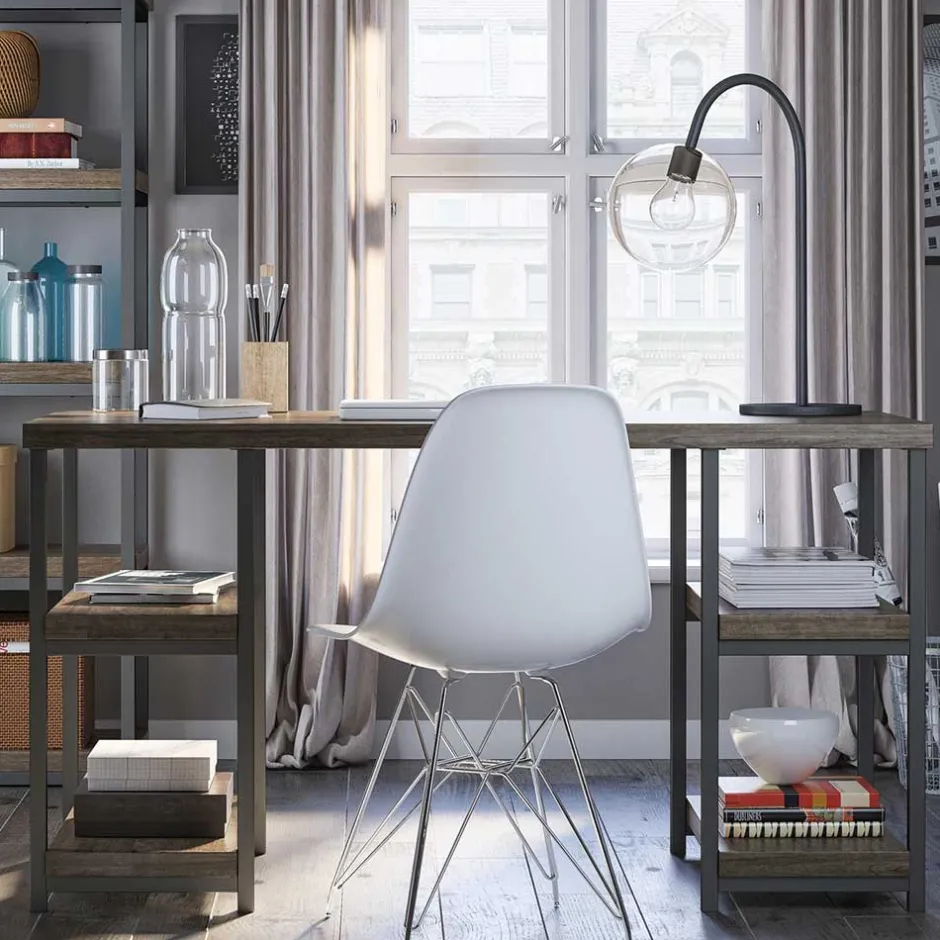 Wohnen Schreibtisch mit vier offenen Fächern - Olavio