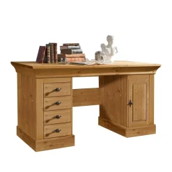 Schreibtisch Piatra aus Kiefer teilmassiv gelaugt und geölt^Wohnen Discount