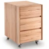Schreibtisch Rollcontainer aus Massivholz - Senklas^Wohnen Outlet