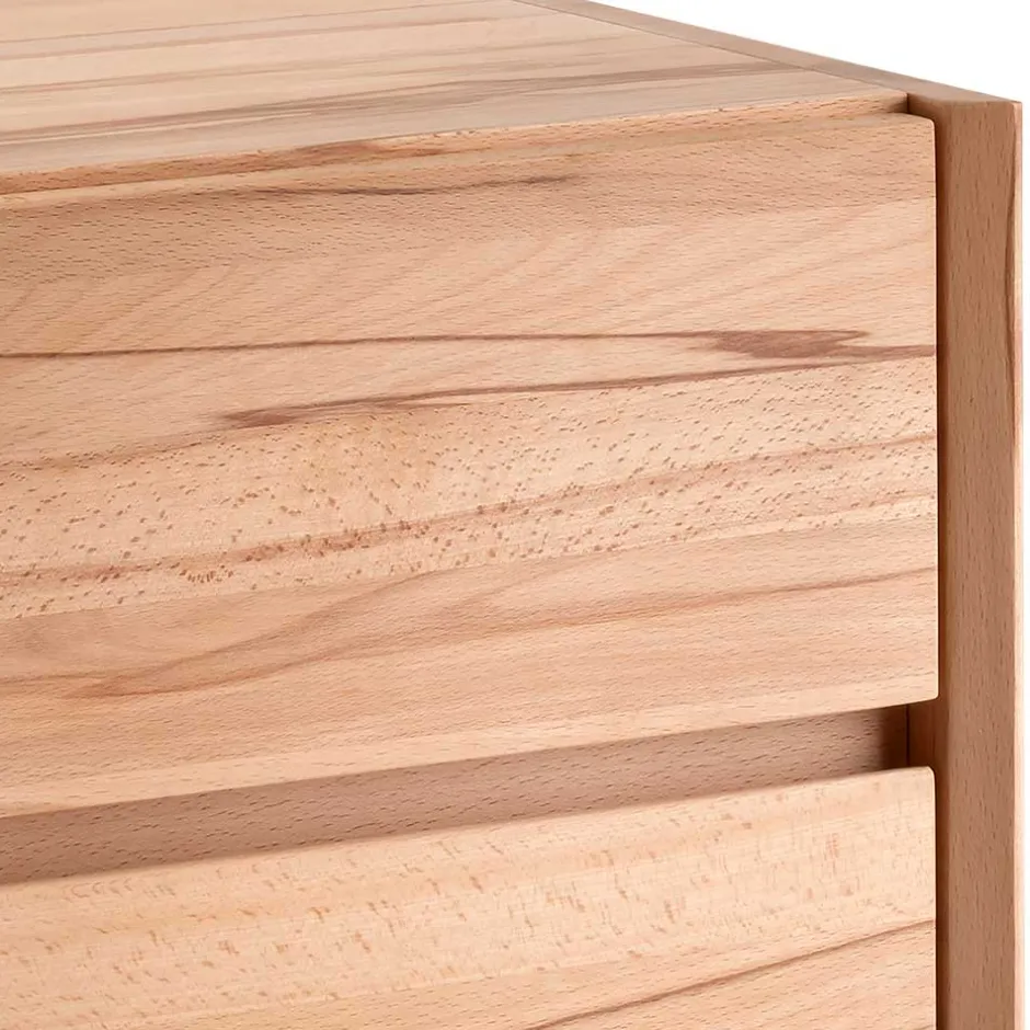 Schreibtisch Rollcontainer aus Massivholz - Senklas^Wohnen Outlet